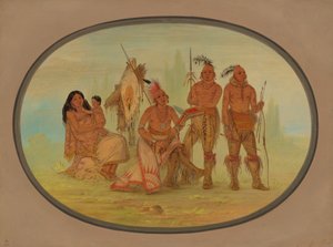 オーセージ インディアン、18611869。 作： George Catlin