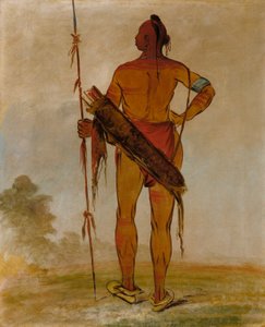 パフーシャ、白髪の若者、バンドチーフ 作： George Catlin