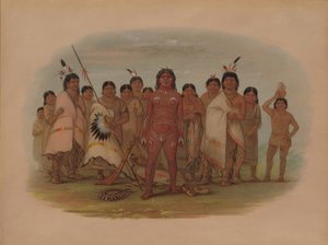 Paint Me - アパッチ、18551869。 作： George Catlin