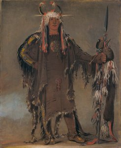ペー・トー・ペー・キッス、鷲の肋骨、ピエガンの酋長 作： George Catlin