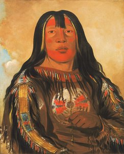 ペー・トー・ペー・キッス、鷲の肋骨、ピエガンの酋長 作： George Catlin
