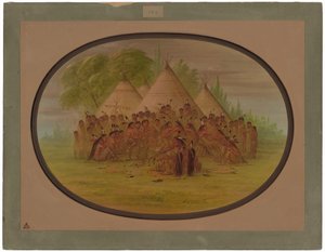 パイプダンス - Assinneboine 作： George Catlin