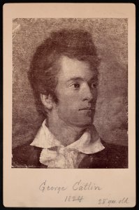ジョージ・カトリンの自画像 1796～1872 年、1824 年。 作： George Catlin
