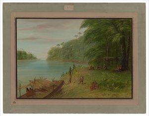 エセキボの海岸 作： George Catlin