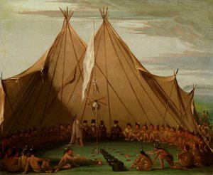 スー・ドッグ・フィースト 作： George Catlin