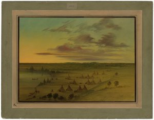 スー ビレッジ - 白鳥の湖 作： George Catlin