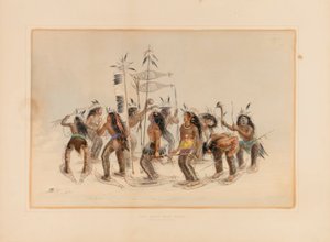 スノーシュー・ダンス--第14回 作： George Catlin
