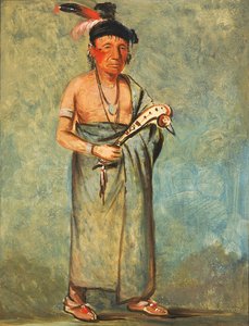 Span-e-o-née-kaw、スペイン人、1828年。 作： George Catlin