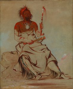 テ・ア・ケ・ラ・レ・クー、シャイアン、共和党のポーニー族 作： George Catlin