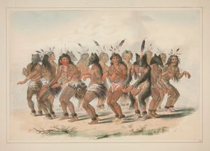 ベアダンス、pl。 北米インディアンのポートフォリオから18人 作： George Catlin