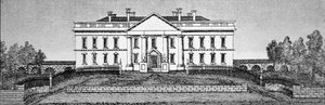 1820年のホワイトハウス(彫刻) 作： George Catlin