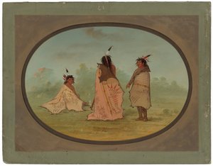 3 人の黒足の男 作： George Catlin