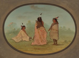 3 人の黒人男性、18551869。 作： George Catlin