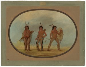 三人のシャイアン戦士 作： George Catlin