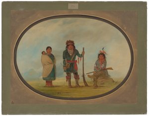 3 人のミクマック インディアン 作： George Catlin