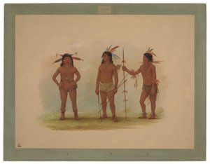 スリー・オマグア・メン 作： George Catlin