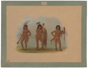 ズルマティ・インディアン3人 作： George Catlin