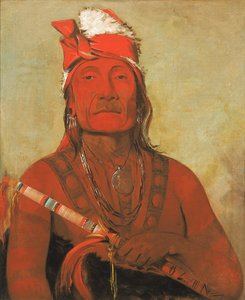 ト・キ・ト、角のある石、族長 作： George Catlin