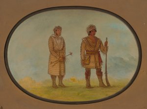 2 人のチェロキー チーフ、18611869。 作： George Catlin
