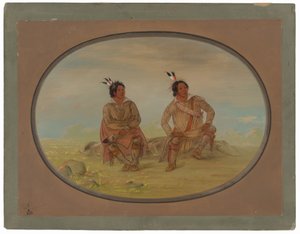 2 つのチョクトー インディアン 作： George Catlin