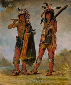 2 人の若者、1835 年または 1836 年。 作： George Catlin