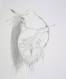 Un-ka-ka Ha-hon-she-kaw（長い指の爪）1852 作： George Catlin