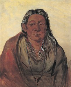 ワー・ペー・セー・シー、酋長の母 作： George Catlin