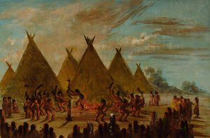 ウォー・ダンス、スー族 作： George Catlin