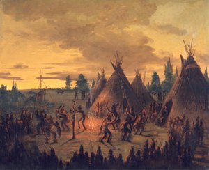 ウォーダンス、スー、1845-1848。 作： George Catlin
