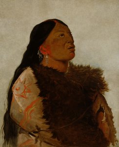 シックスの妻、1832年。 作： George Catlin
