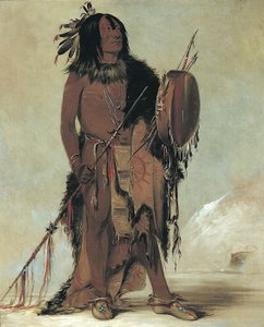 ウン・ネス・トウ、ホワイト・バッファロー、老いた薬師 作： George Catlin