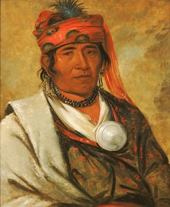 Ye-hów-lo-gee、The Cloud、酋長、1838 年。 作： George Catlin