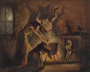 シェイクスピアのマクベスの三人の魔女のシーン