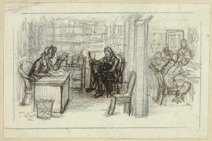 図書室の様子 作： George Cattermole