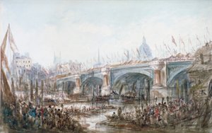 ブラックフライアーズ橋の開通、ロンドン、1869 年 作： George Chambers