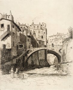 二つの橋、サンレモ 作： George Charles Aid