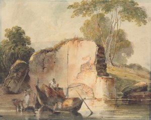 川の情景 作： George Chinnery