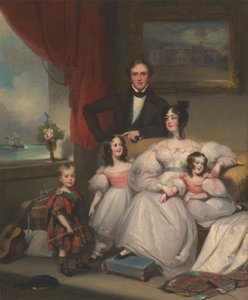 マカオのイギリス人家族 作： George Chinnery