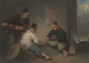 中国のギャンブラー 作： George Chinnery