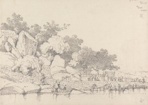 ラップ ハウス、インナー ハーバー、マカオ 作： George Chinnery