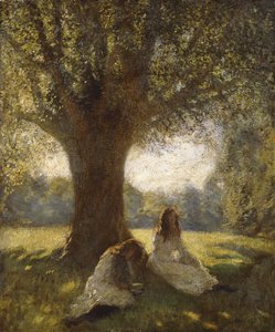 日陰のスポット、1920年頃（キャンバスに油彩） 作： George Clausen