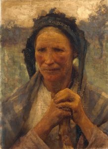 畑の女 作： George Clausen