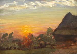 Duton Hill Sunset、1938 作： George Clausen