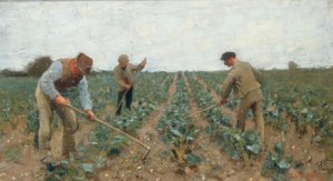 土地をくわえる 作： George Clausen