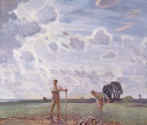 6月の野原にて 作： George Clausen
