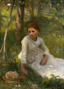 ヘイフィールドの正午 作： George Clausen