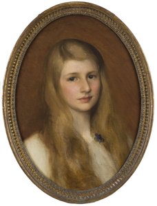マーガレット・ヒルトンの肖像 作： George Clausen