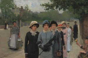 女子学生 作： George Clausen