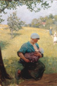 春の時間 作： George Clausen