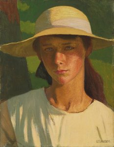 ナッツブラウンメイド（キャンバスに油彩） 作： George Clausen